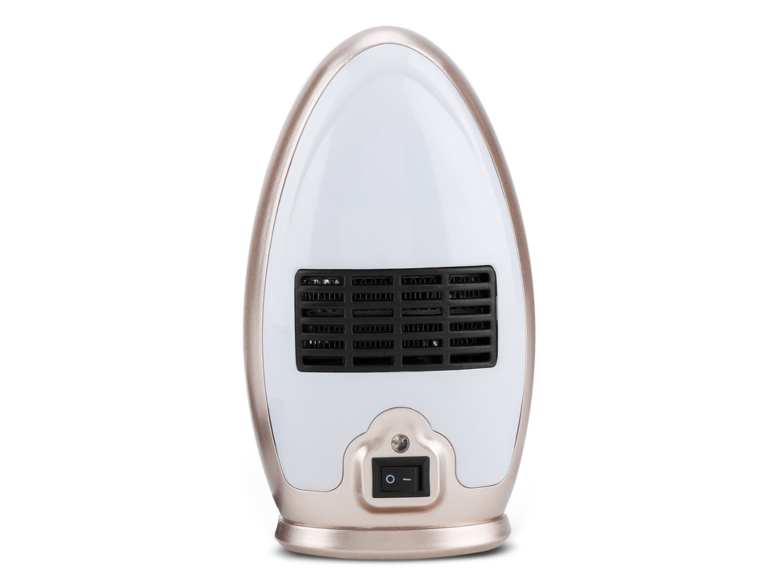 Calentador de aire eléctrico portátil de 80 W (miniventilador, enchufe chino dorado de 200 V)