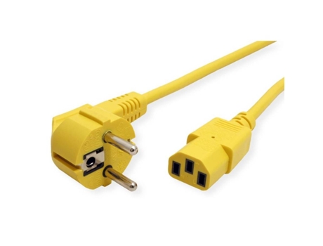 Cable ROLINE (IEC - 1.8m - Amarillo)
