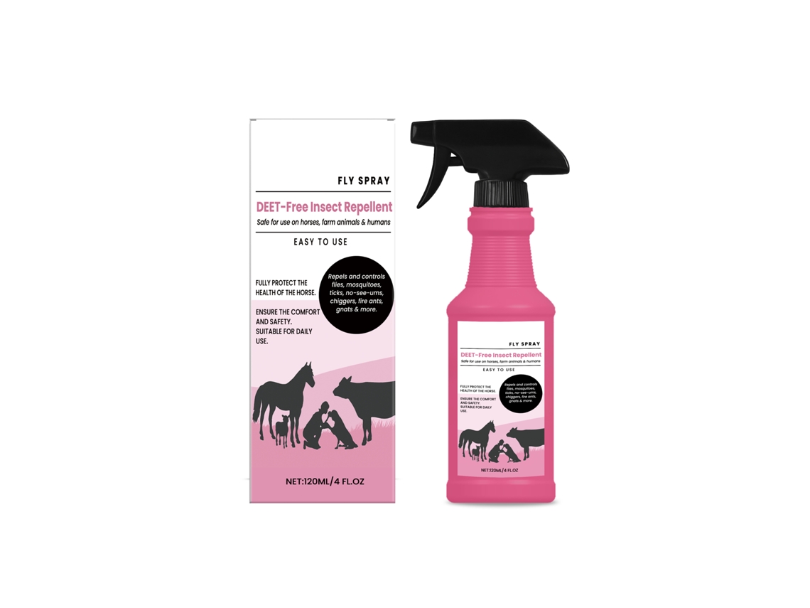 Espray desparasitante eficaz de acción rápida para caballos