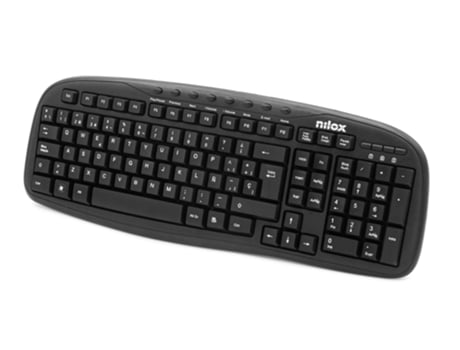 Nilox Multimedia Usb Espanol Teclado Qwerty Espanhol Negro