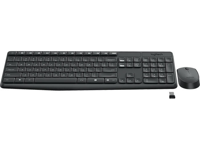 Teclado LOGITECH MK235 (Inalámbrico - Layout Húngaro - Teclado Numérico)