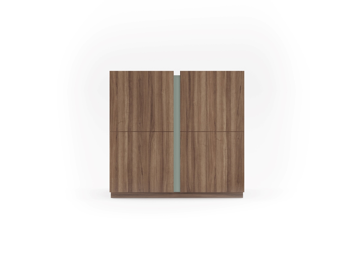 Zapatero HERDASA Odda Nogal, Verde (90 x 95 x 35 cm)