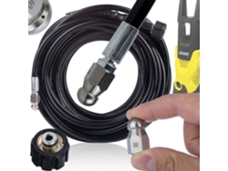 Manguera Alta Presión 4m – Boquilla Intercambiable | 2 bares, 6 °C | Compatible con hidrolimpiadora Kärcher K2–k7