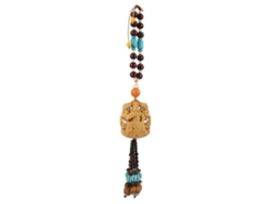 Colgante Buda Para Coche, Estilo Sencillo, Boj Amarillo De La Suerte, Decorativo Para Coche, Balcón, Dormitorio.