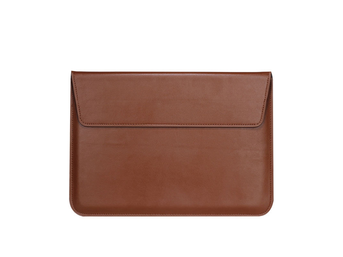 MEOIRUERY Funda para Portátil Simple y Elegante con Textura de Cuero Impermeable, Bolsa Envelope Plegable para Ordenador