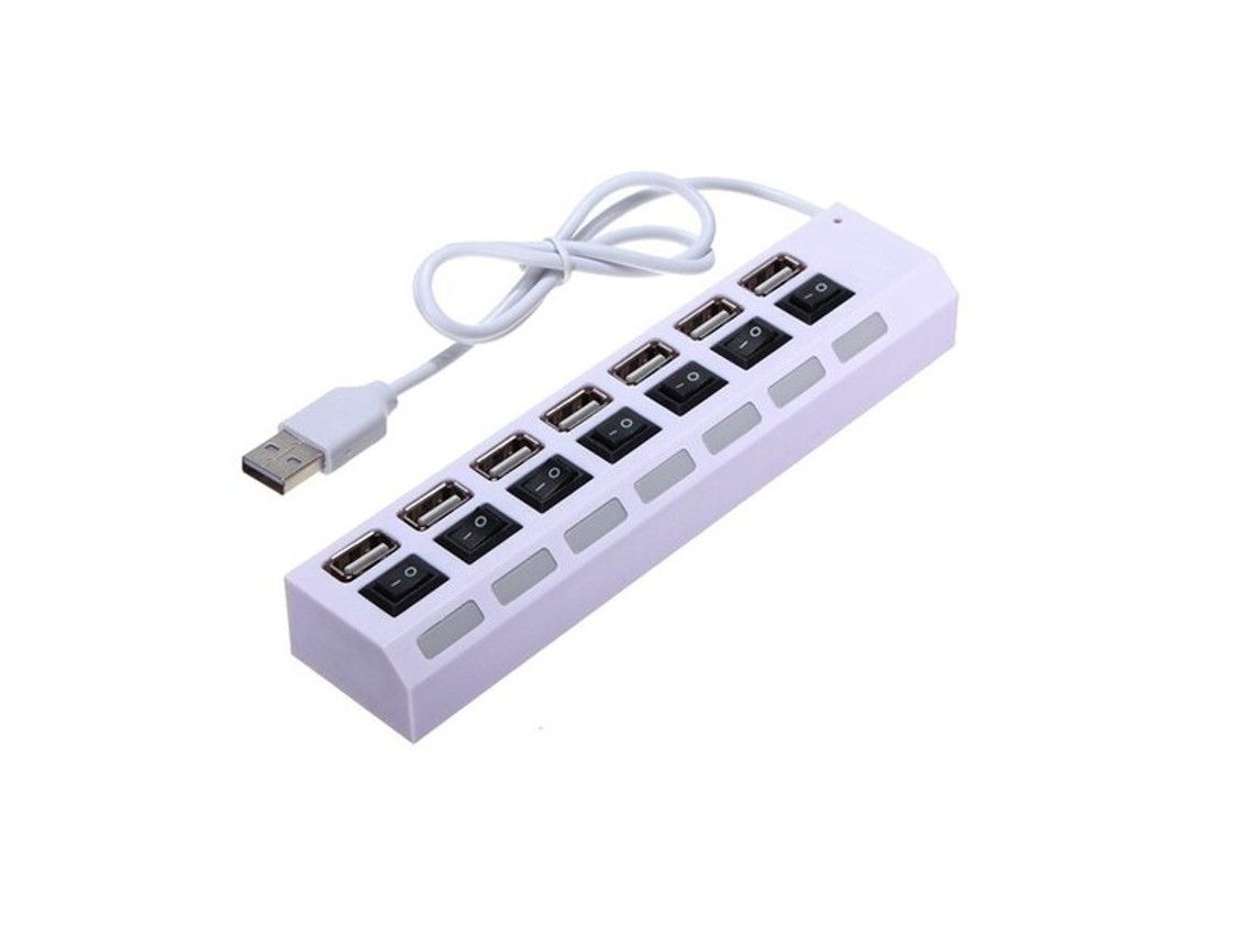 Adaptador USB Hub LED de alta velocidad con 7 puertos Vayotoy