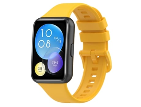 Correa de Silicona impermeable para Huawei Watch Fit 2 - amarillo
