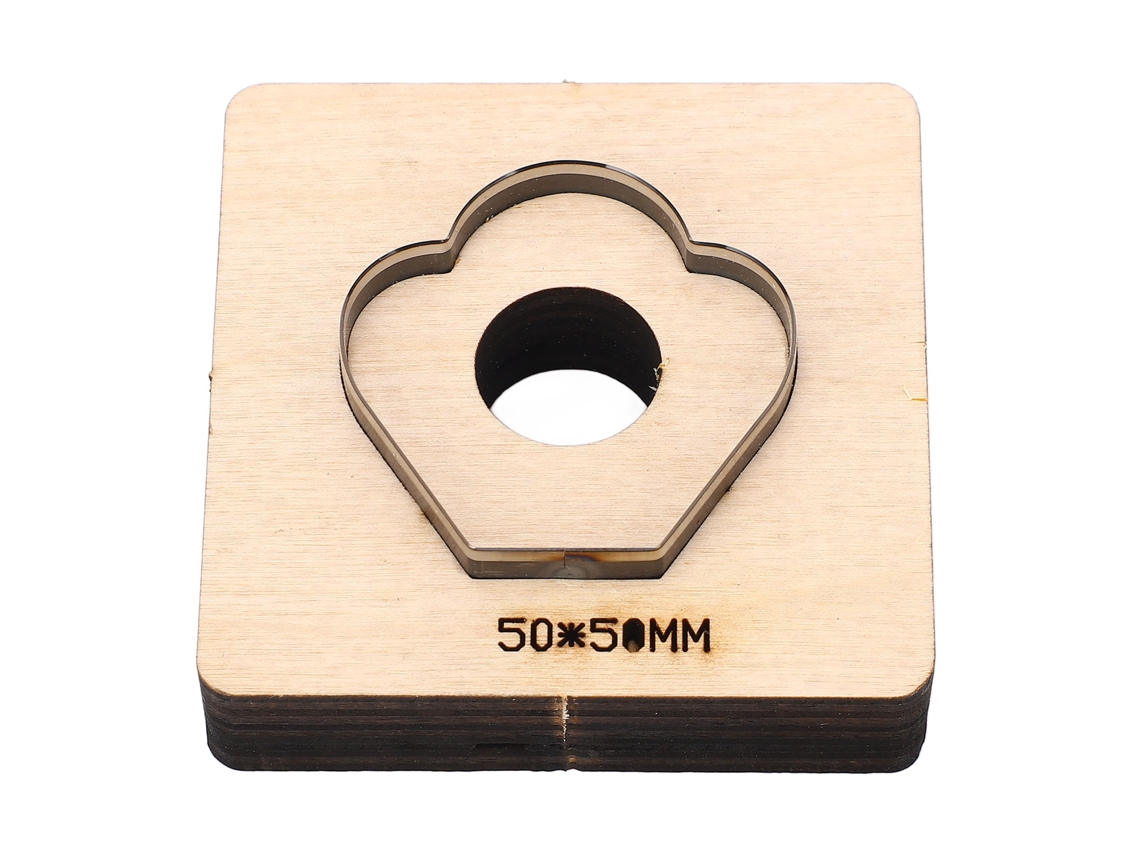 Molde De Corte De Acero De Alta Dureza De 50x50 Mm Con Forma De Pétalo Para Cuero, Cartón, Arcilla, Textiles Y Bricolaje.