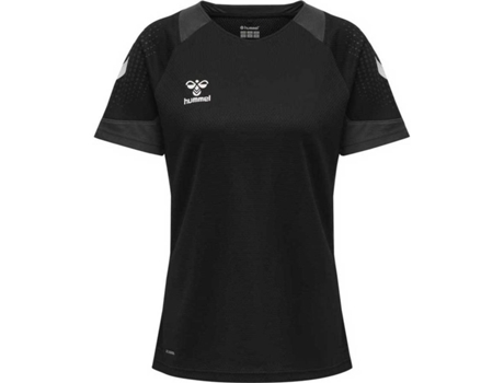 Camiseta de Mujer para Fútbol HUMMEL Lead Poly Negro (2XL)