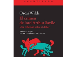 Libro Crimen De Lord Arthur Savile de Oscar Wilde (Español)