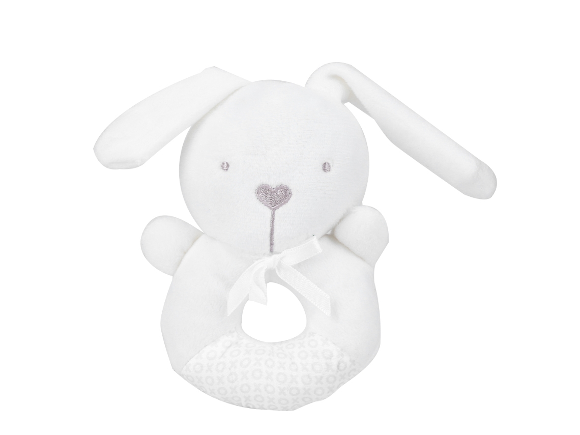Sonajero De Mano Con Campanas Animales Infantiles De Peluche Para Bebés De 0-3 Años Conejo