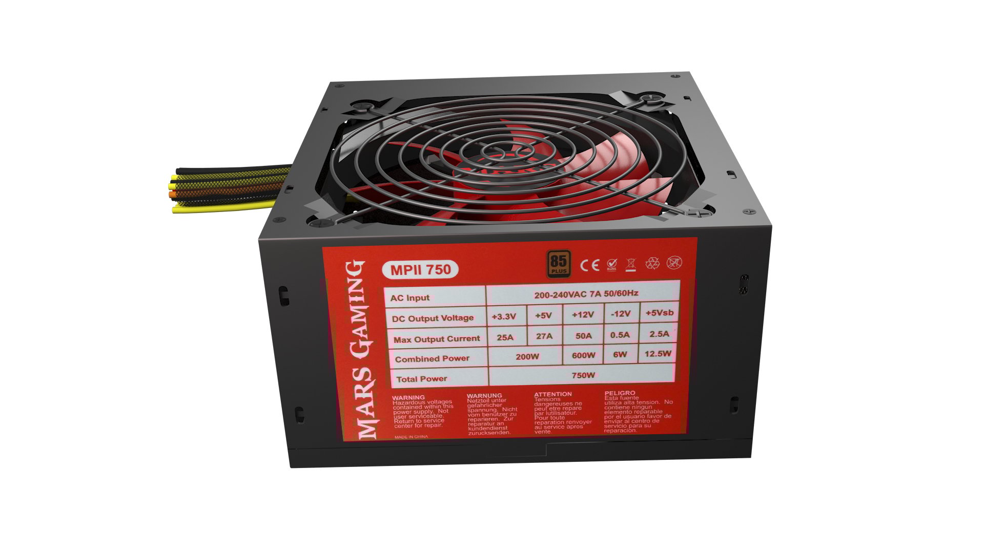 Fuente de Alimentación MARS GAMING MPII750