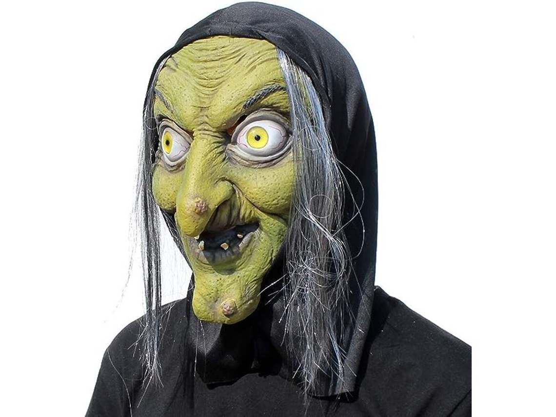Máscara De Bruja Vieja - Disfraz De Terror Para Halloween