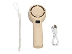 Ventilador Turbo Portátil De Mano, Recargable Por Usb, 5 Velocidades, 4 Horas De Autonomía, Batería De 1200 Mah.