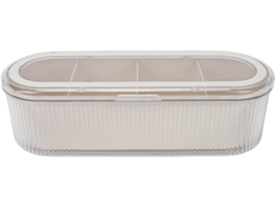 Soporte Para Brochas De Maquillaje, Organizador De Acrílico Transparente Con Tapa Abatible Para