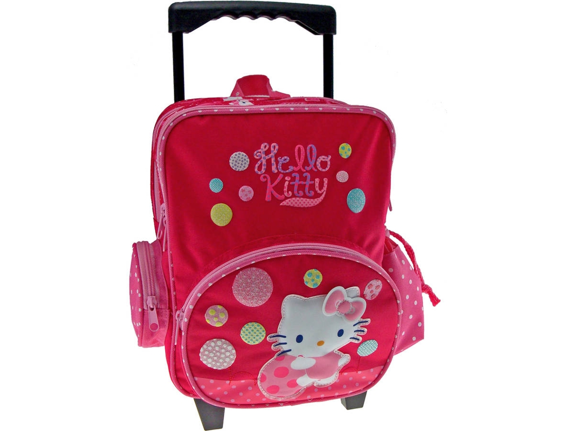 Mochila con Ruedas HELLO Playful (Rojo - Poliéster - 24x12x30cm) | Worten.es