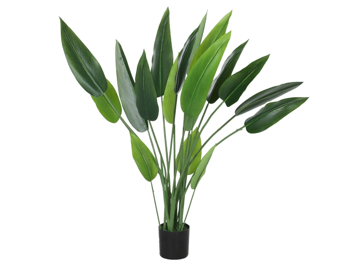 Ave del paraíso artificial, grande, 110 cm, planta artificial, plantas artificiales de plástico, ave del paraíso, aspecto real Zkaka