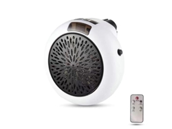 Calefactor De Pared Eléctrico Enchufable De 900 W, Con Control Remoto Y Regulable (blanco)