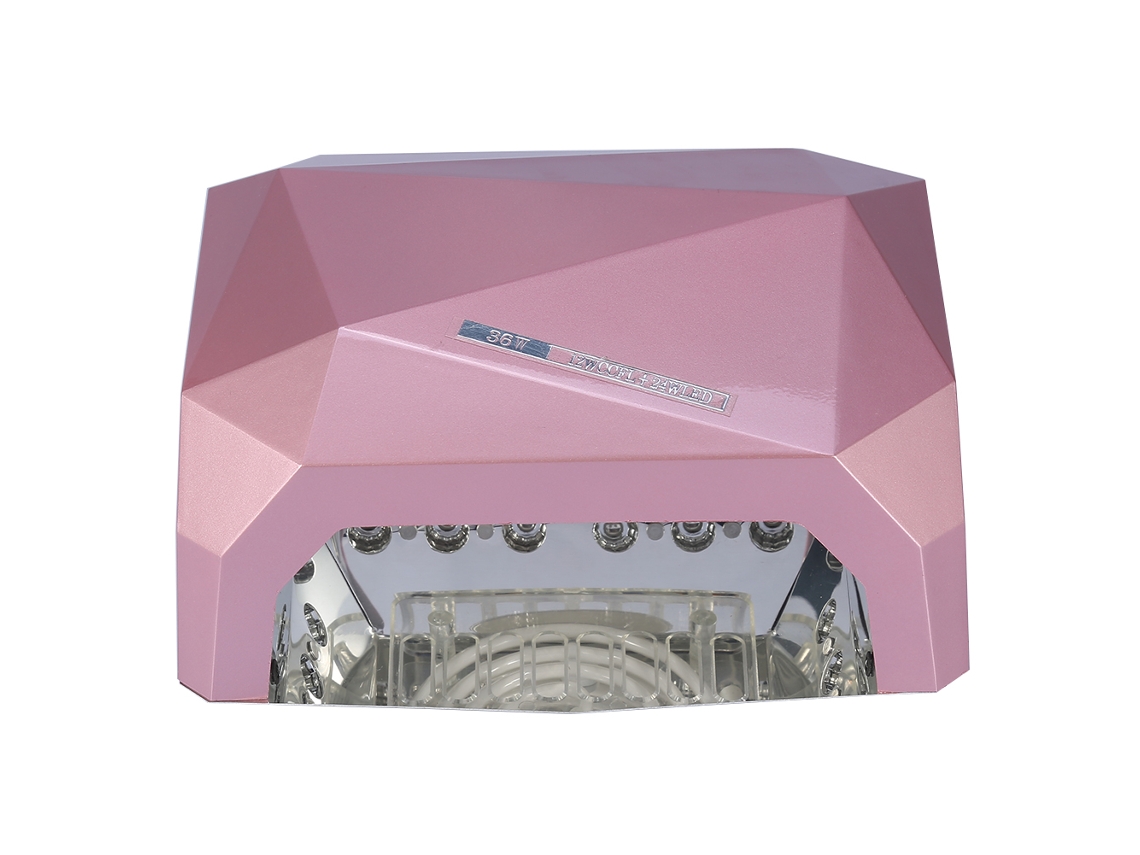 Lámpara De Curado Uv Led Ccfl De 36 W Para Manicura Con Esmalte En Gel, Secador Color Champán.