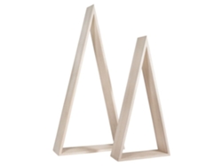 Marco de madera triangular 2 piezas 15/12cm Rayher