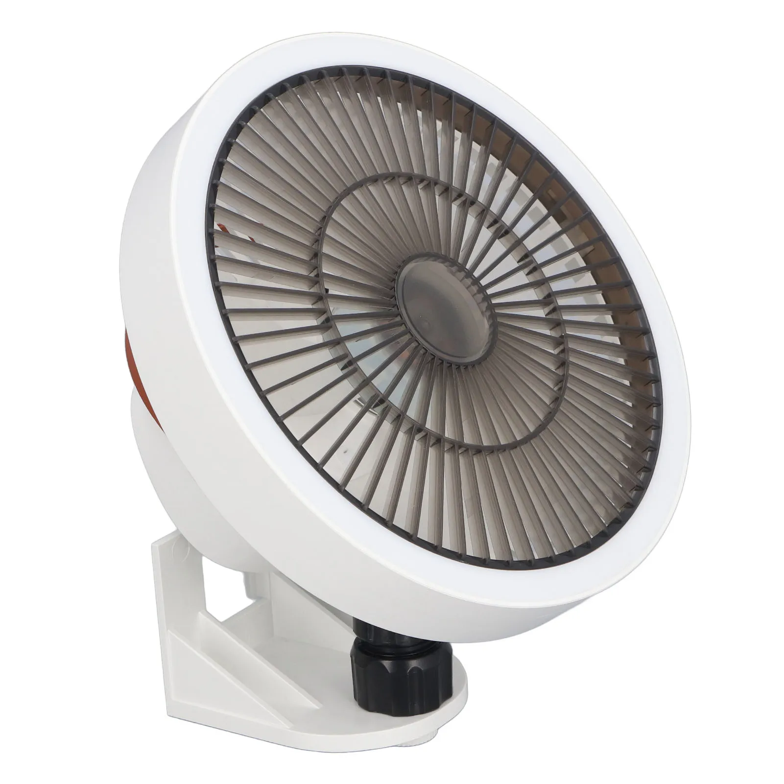 Mini Ventilador De Pared (blanco) Con Control Remoto, Luz Nocturna Y 3 Velocidades De Viento.