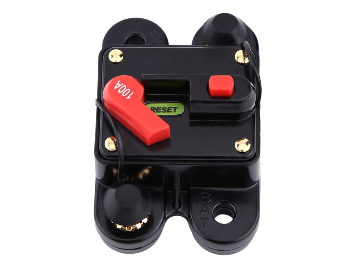 Disyuntor Rearmable De 100 A Para Coche, Barco, Bicicleta, Equipo De Audio Estéreo, Disyuntor Con Fusible De 12 V.