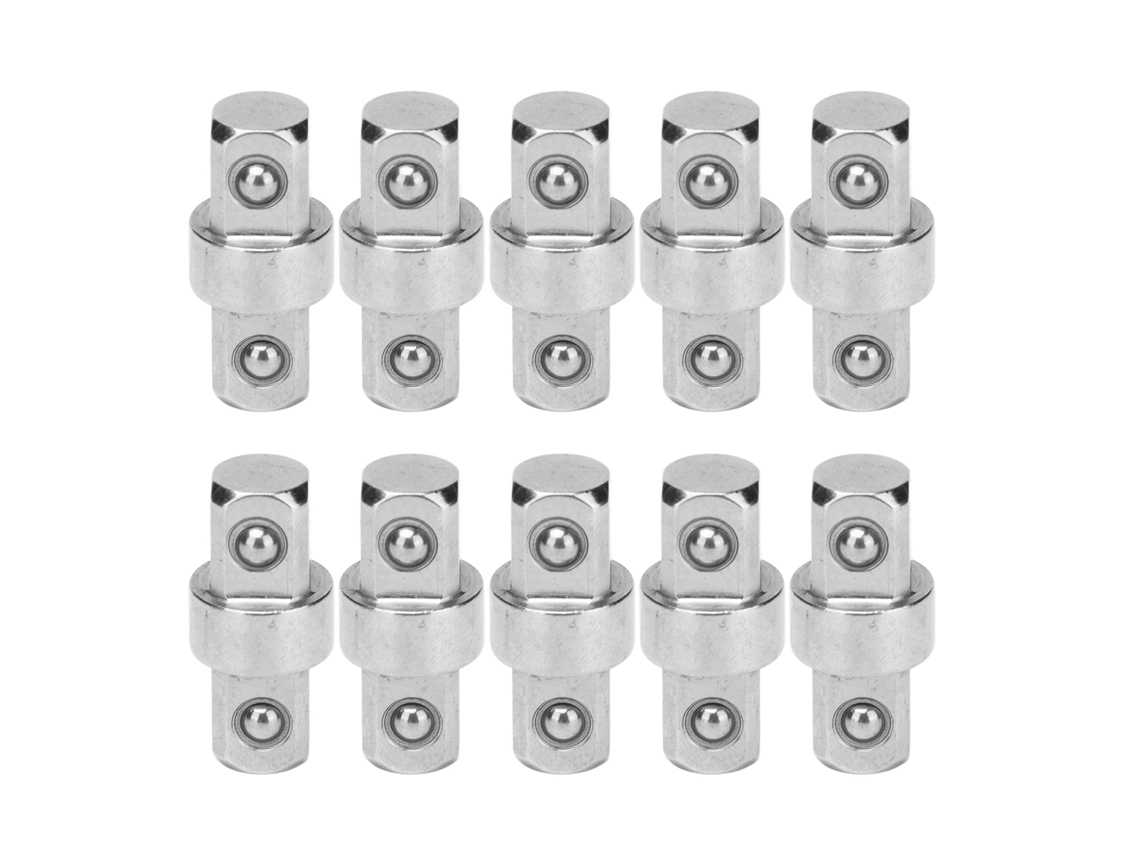 10 Adaptadores Conectores De Llave Doble De Acero Inoxidable De 3/8 De Pulgada