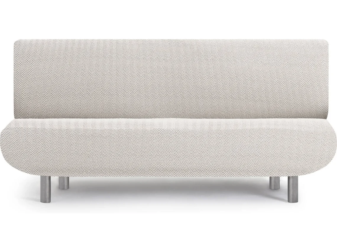 Funda de Sofá Clic Clac 3 Plazas EYSA Premium Jaz Tejido Multielástico (230 x 160 x 100 cm - Poliéster y Algodón - Crudo)