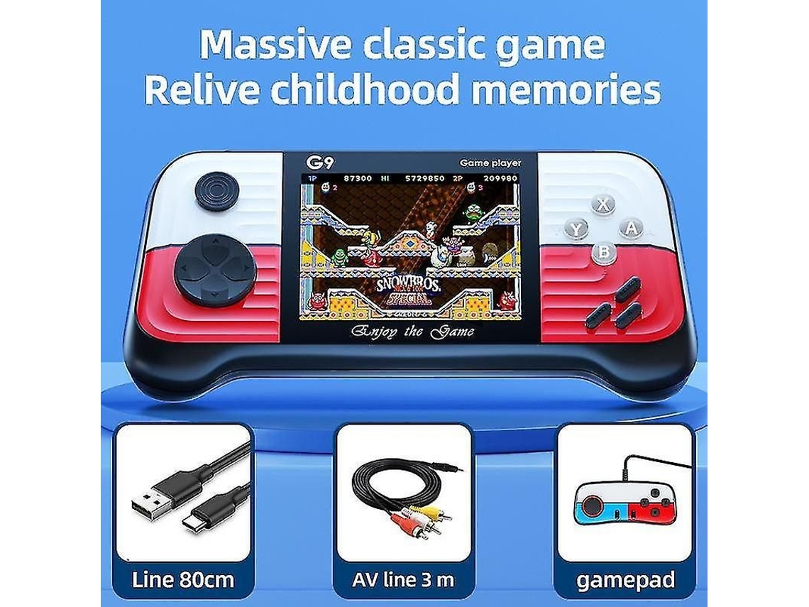 Consola retro para 2 jugadores, portátil, 666 juegos GOKOCO