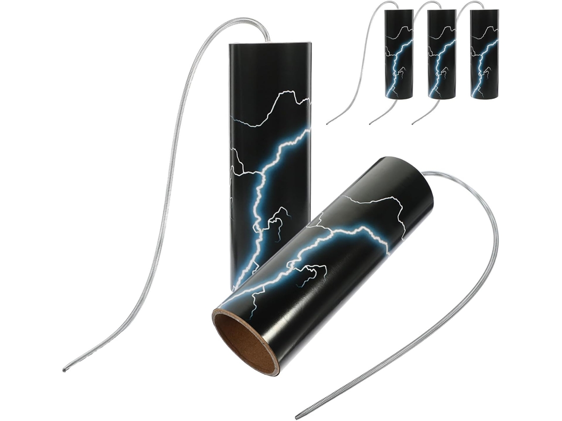 Juego de 5 Thundersticks: Tubo Tormentoso, Generador de Ruido con Resorte para Enseñanza de Música y Fiestas.