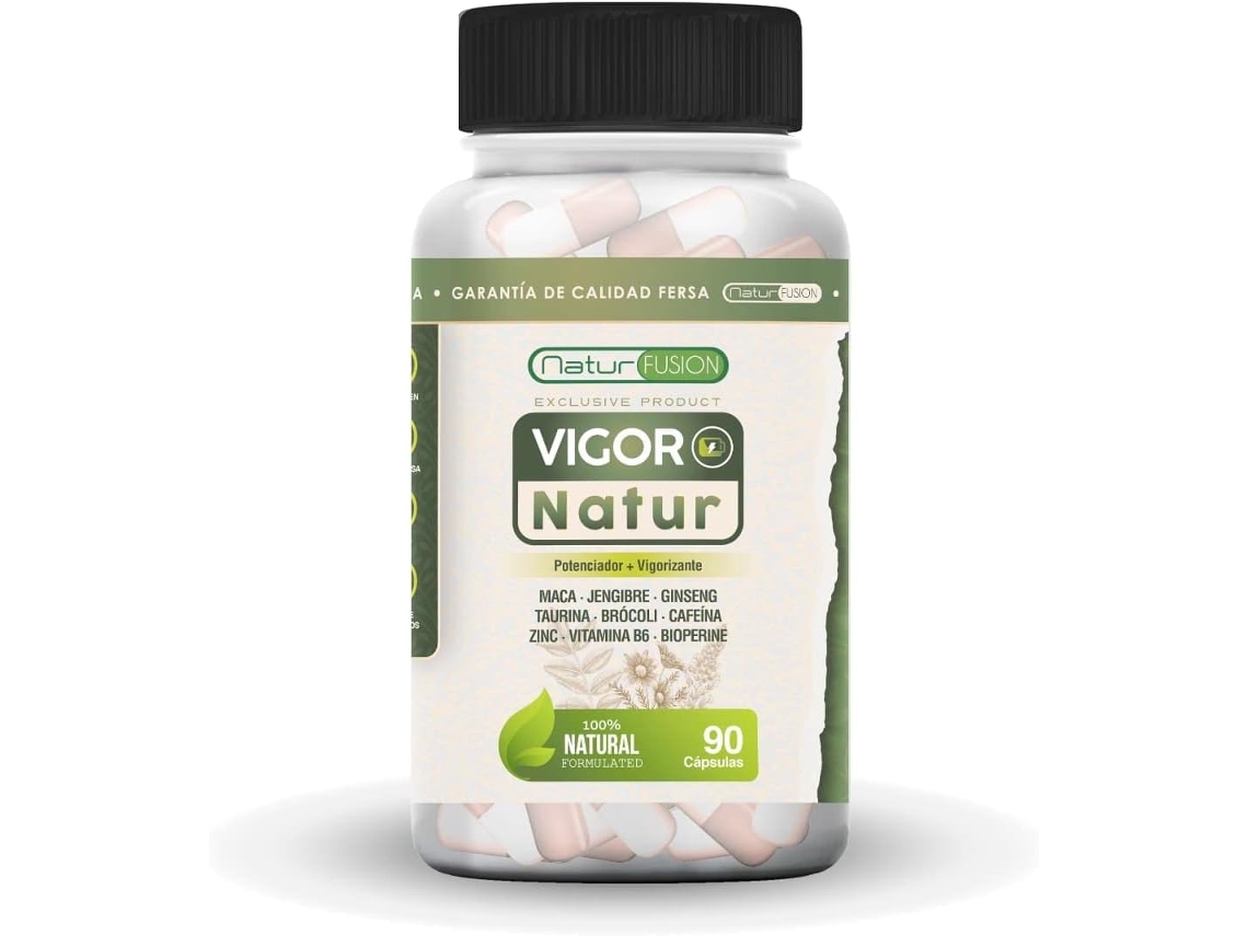 Vigor Natur Poderoso Reforço de Testosterona Aumente a Resistência Muscular e Melhore O Seu Treino Físico Fórmula 100% Eficaz 90 Cápsulas