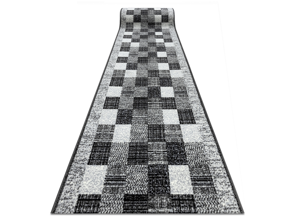 Alfombra de Pasillo Bcf Rafia Gris 70 cm