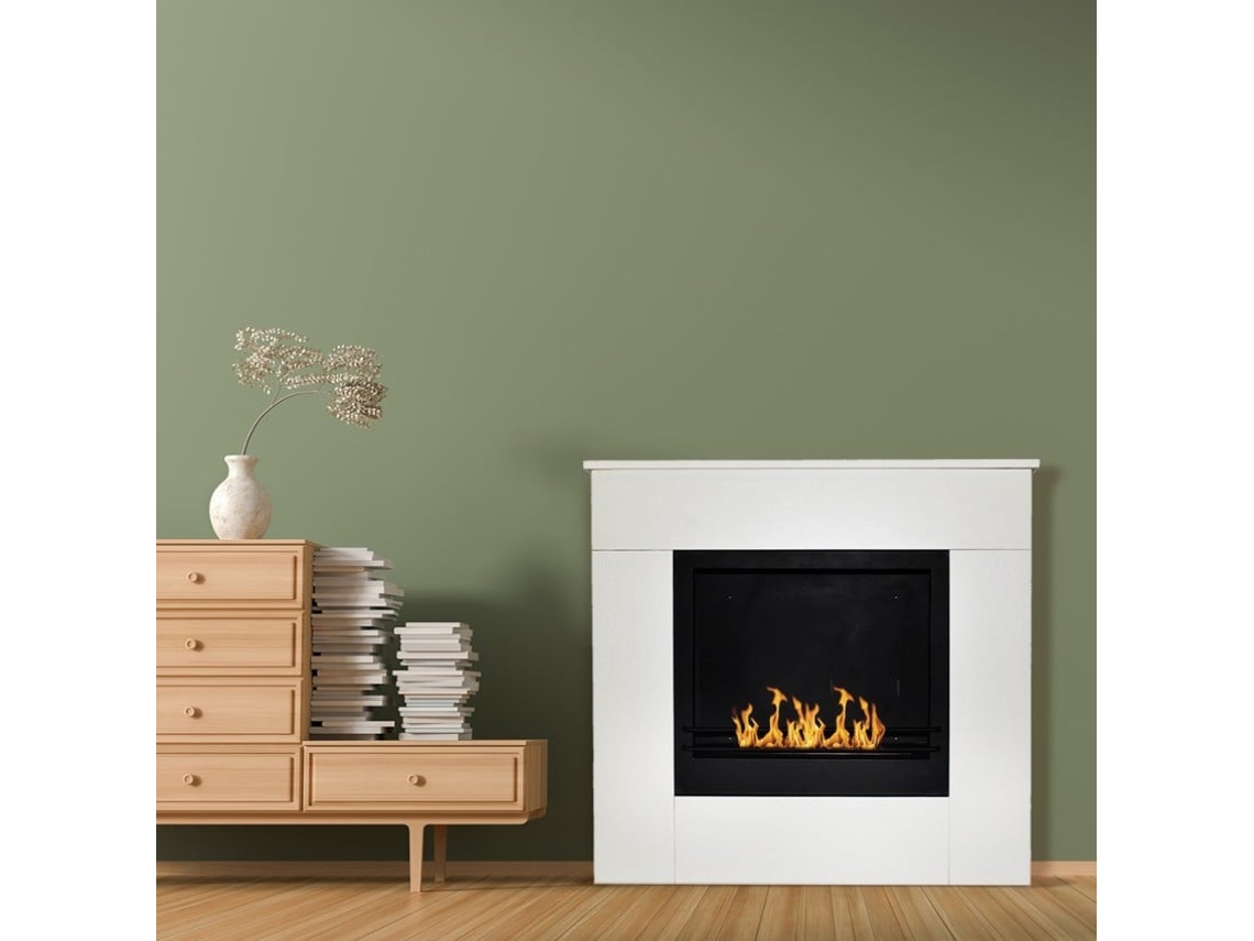 Chimenea Elegante Moderna de Bioetanol 96X35X90H Michelangelo DIVINA FIRE