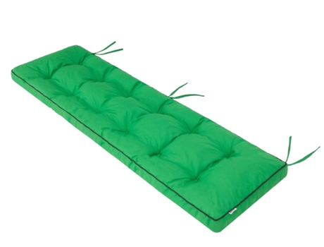 Cojín para banco de jardín con cojín grueso para uso en exteriores. Largo: 150cm, ancho: 40cm - Verde SALES CORE
