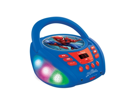 Reproductor de CD DISNEY Bluetooth Spider Man con luces y USB