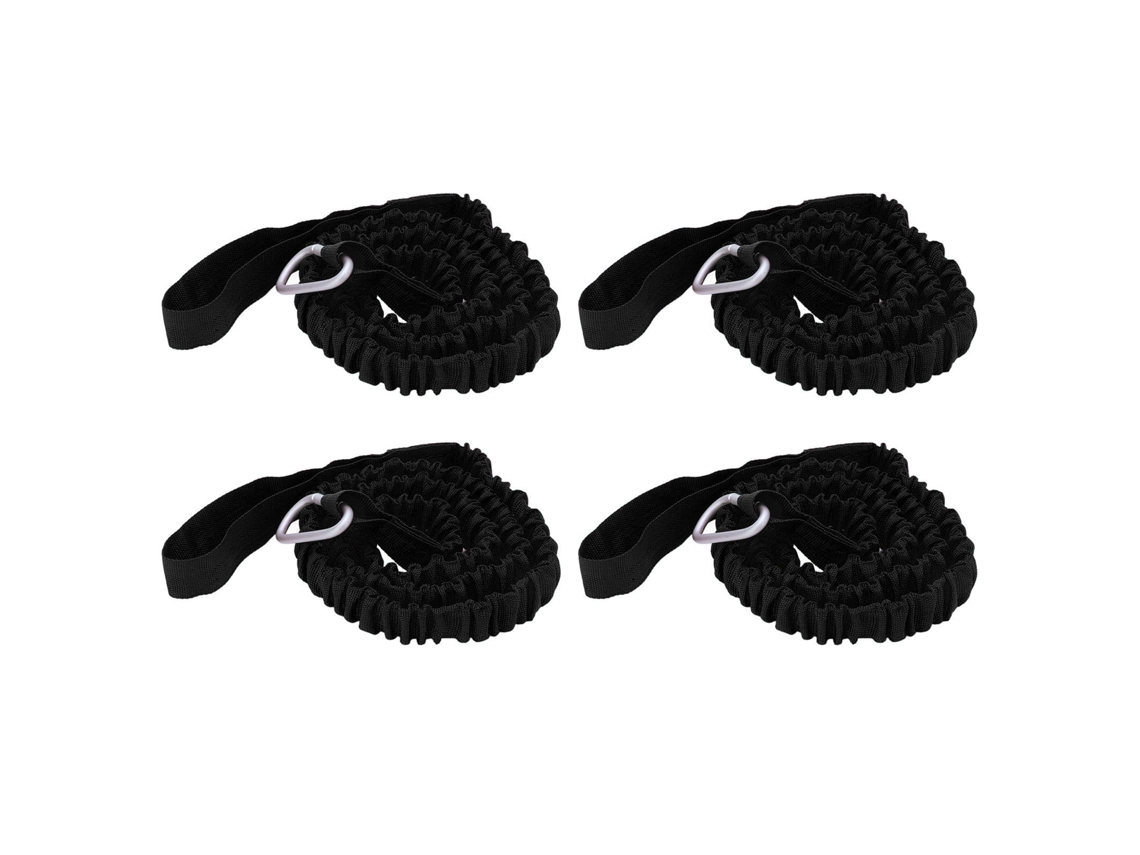 4 Cordones Elásticos De Nailon Para Remos Y Cañas De Pescar, Kayaks, Canoas, Para Evitar Pérdidas, Pesca A La Deriva Y Surf (negro).