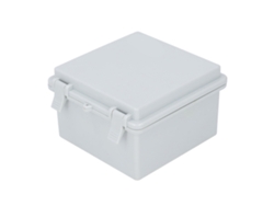 Caja De Unión Eléctrica Impermeable Ip67 Con Tapa Bisagra Plástico Abs Para Proyectos Electricos Al Aire Libre Gris