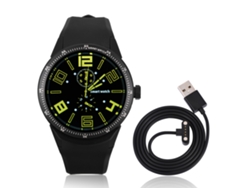 Reloj Inteligente Con Monitor De Frecuencia Cardíaca Bluetooth, Resistente Al Agua, Antidespiste, Color Negro, Llamadas Con Tarjeta Sim, Red 3g
