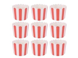 50 Piezas De Moldes De Papel Para Magdalenas, Cupcakes Y Postres, Resistente Al Calor, Color Rojo, Ideal Para Fiestas Y Eventos Rojo