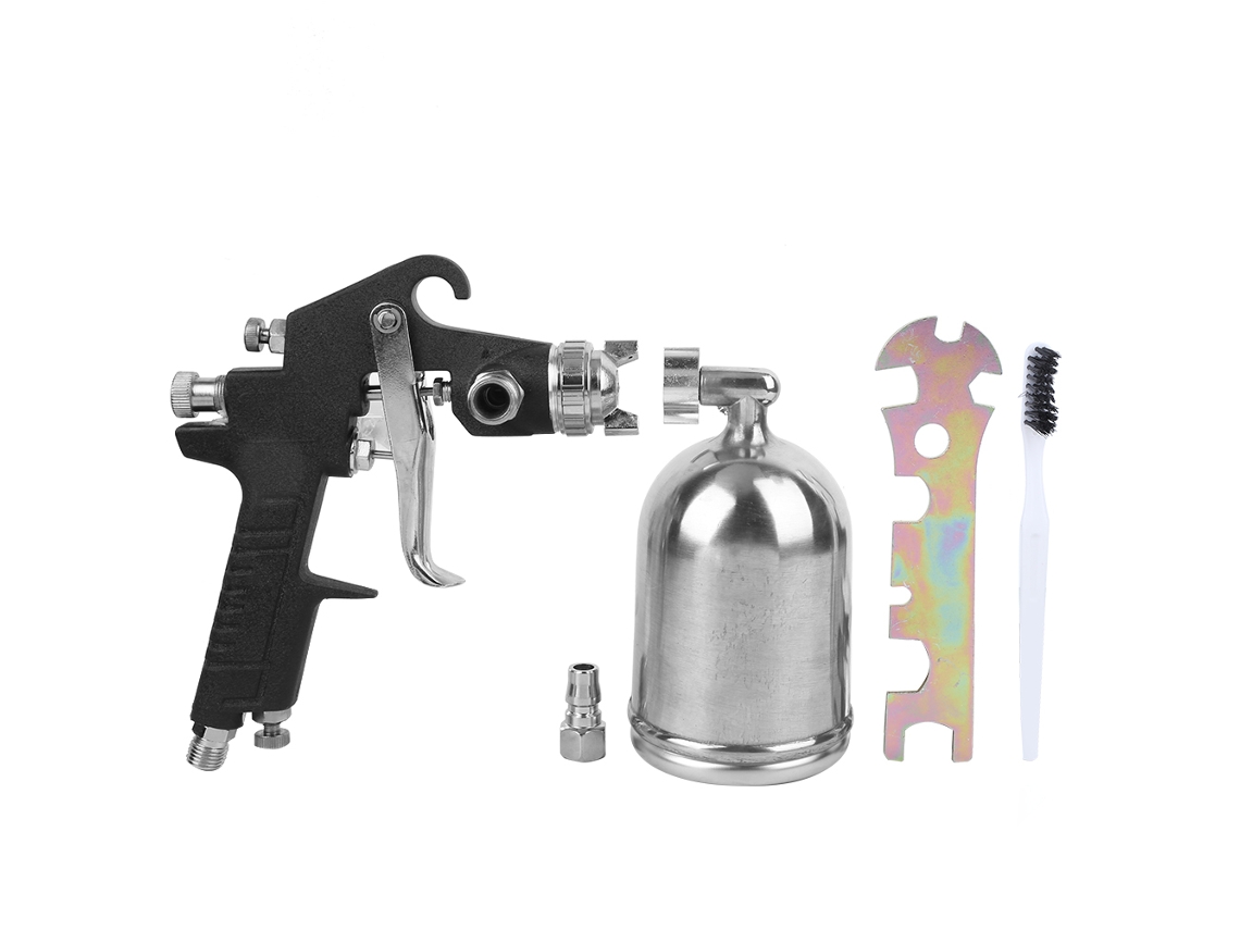 Pistola De Pintura Aerografiada Con Boquilla Extraíble De 2,0 Mm, Alta Atomización, Herramienta Neumática Negra