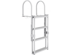 Escalera náutica ajustable de aluminio Tekmaquinas con 4 peldaños antideslizantes