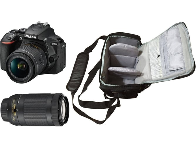 Kit Cámara Réflex NIKON D5600 + AF-P DX 18-55mm VR + AF-P DX 70-300mm VR