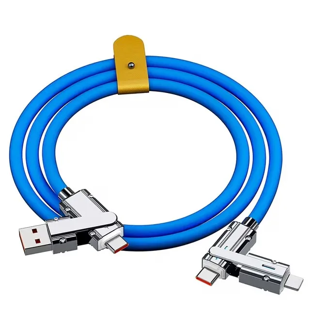 Cable De Datos Usb Tipo-c A Tipo-c 4 En 1 De 120 W (azul, 1 M)