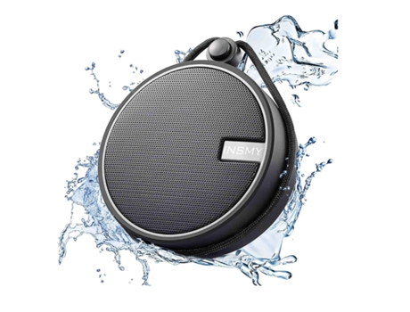 Altavoz inalámbrico portátil para exteriores Ipx7, resistente al agua, altavoz Bluetooth para ducha, para el hogar, piscina, playa, senderismo, neg...