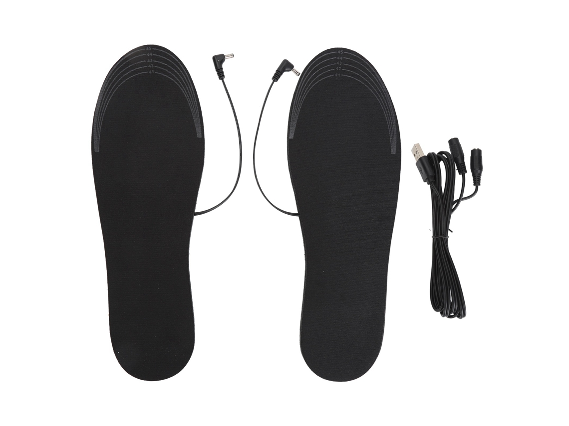 2 Pares Plantillas Eléctricas Calientes Para Hombre, Talla L, Usb Y Lavables
