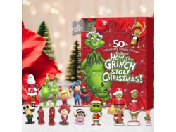Caja Sorpresa De Adviento De Navidad 2025, 24 Piezas, Regalo Sorpresa Del Grinch Con Caja De Avión.
