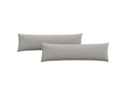 Cojines para sofá, 2 unidades, cojín grande para sofá, gris claro, 145x40cm HARLANV1