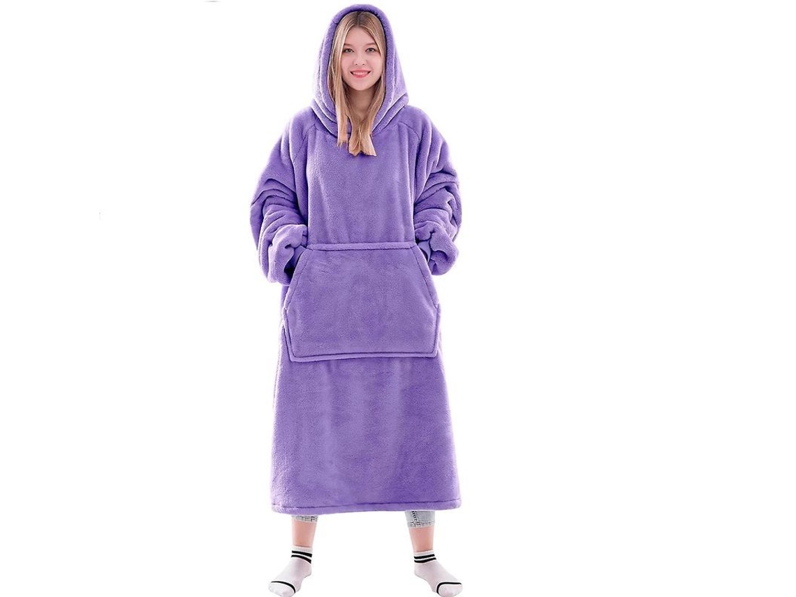 2026-sudadera Con Capucha Oversized De Manta Wearable Para Mujer Y Hombre Abrigada Y Cómoda
