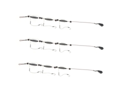 Juego De Trampa Para Cebo De Pesca De 3 Piezas Con Anzuelo Y Alimentador De Acero Al Carbono, Ligero, 35 G