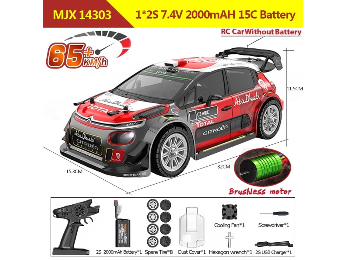 LD1898 1/18 RC Drift Car GTR R34 2.4GHz RWD con giroscopio on-road